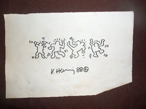 Keith Haring: 4 Dancing Men, 1988 (1 of 6)