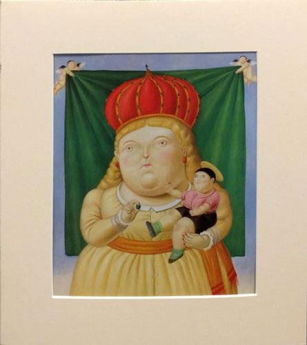 Fernando Botero: Color Lithograph (1 of 2)