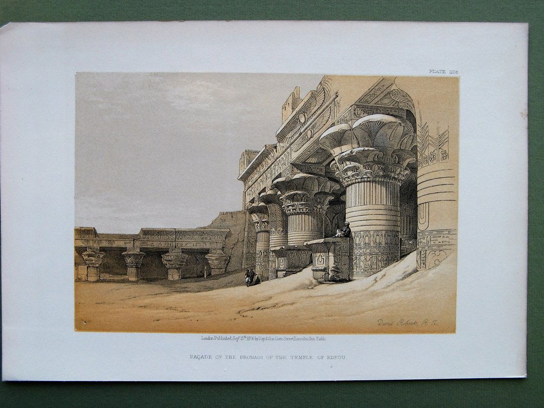 David Roberts: Egypt, Facade of Pronoas of Temple of (1 of 1)