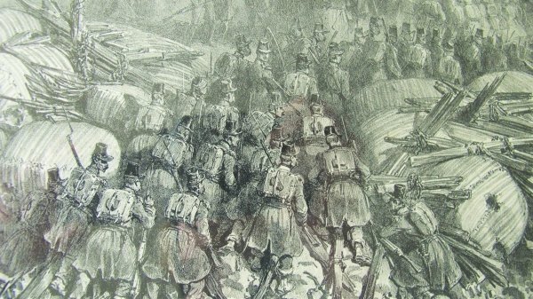 Denis Auguste Marie Raffet: Arrivee de la 2nd Colonne (1 of 2)