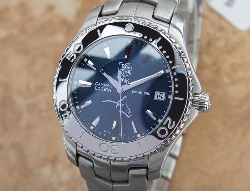 Tag Heuer Link Cayman Edition Stainless Steel Watch