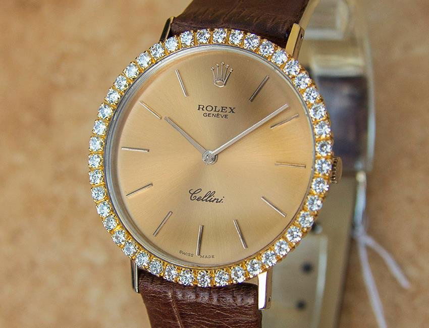 stainless steel diamond rolex