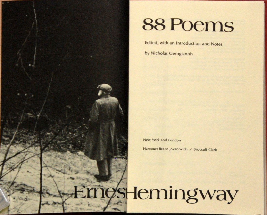 Ernest Hemingway 88 Poems (1 of 3)