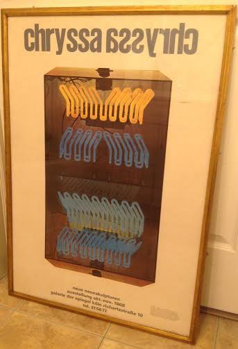 Chryssa, Neon Exhibition Poster, 1968 (1 of 3)