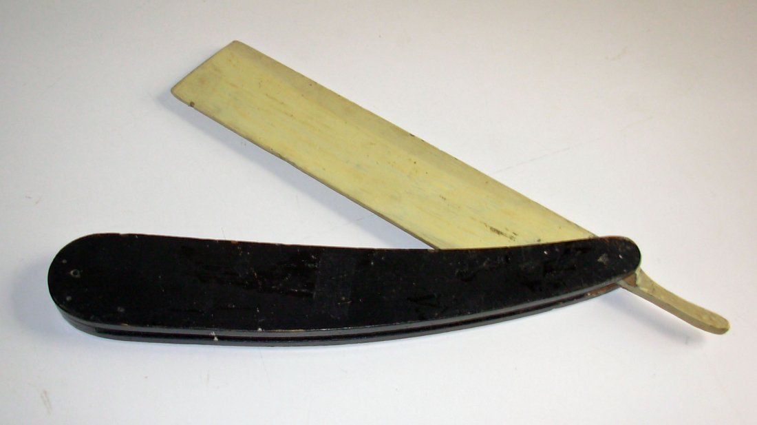 Handmade Barber Shop Straight Razor Trade Sign, c 1920 (1 of 3)
