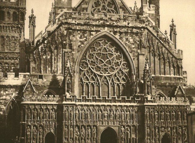 E.O. Hoppe: Exeter Cathedral 2. Devonshire (1 of 1)