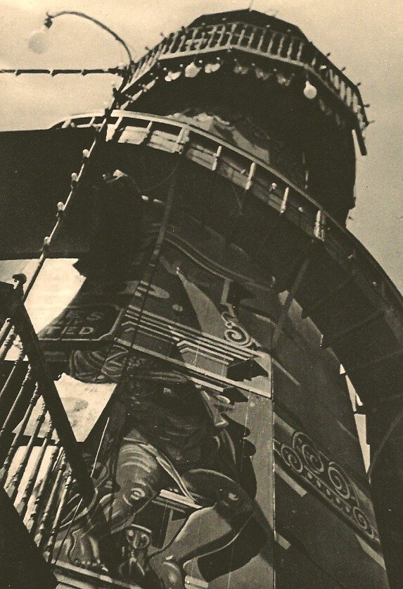 Edwin Smith: Helter-skelter: Print Title: Helter-skelter Artist: Edwin Smith Printing Date: 1936 Medium: Sheet-fed Gravure Printer: Harrison and Sons Image Size: 6 x 8 inches No Reserve: This lot starts at $1 and has no reserve a