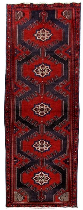 Handmade Hamadan Runner Persian Rug 3x10 (1 of 6)