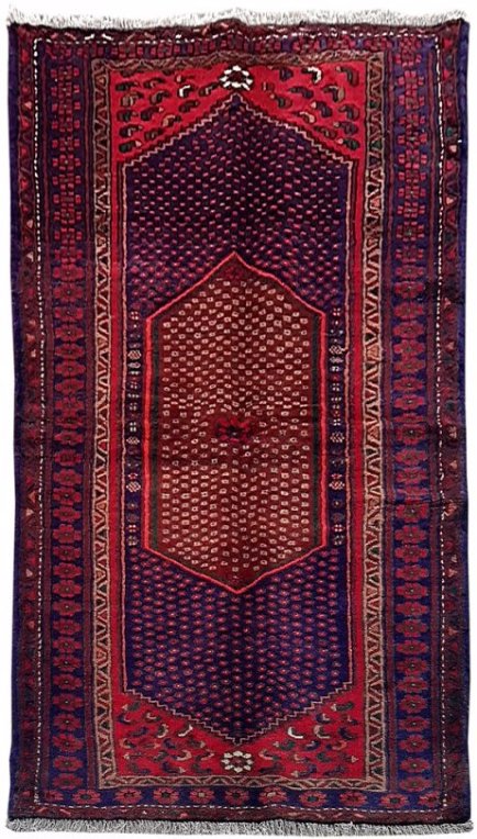 Handmade Hamadan Hosseinabad Persian Rug 4x7 (1 of 6)