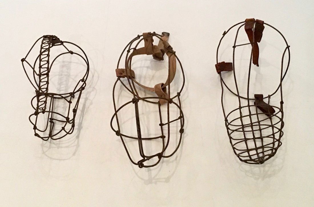 3 Vintage Dog Muzzles, 1920-1930's (1 of 3)