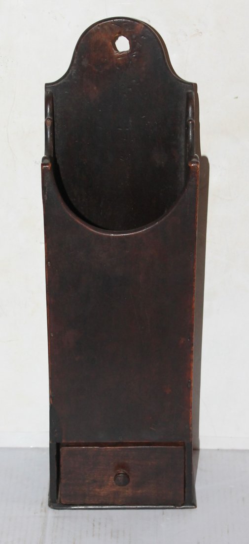 New England Painted Walnut Pipe Wall Box, 1800 (1 of 6)