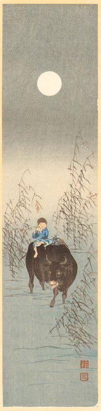 Koho Shoda: Boy on Bull, 1910 (1 of 4)