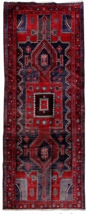 Persian Mahal Runner Rug 3.9x9.4 (1 of 6)