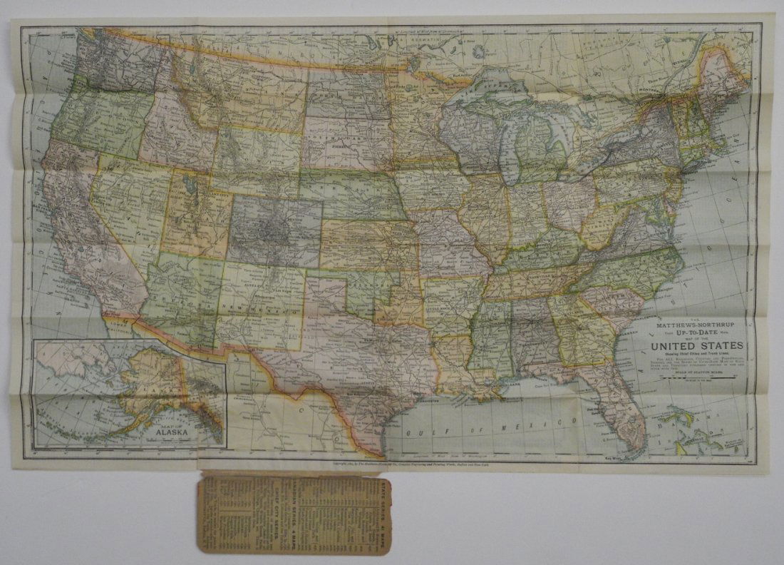 MatthewsNorthrup Map of the United States, 1891