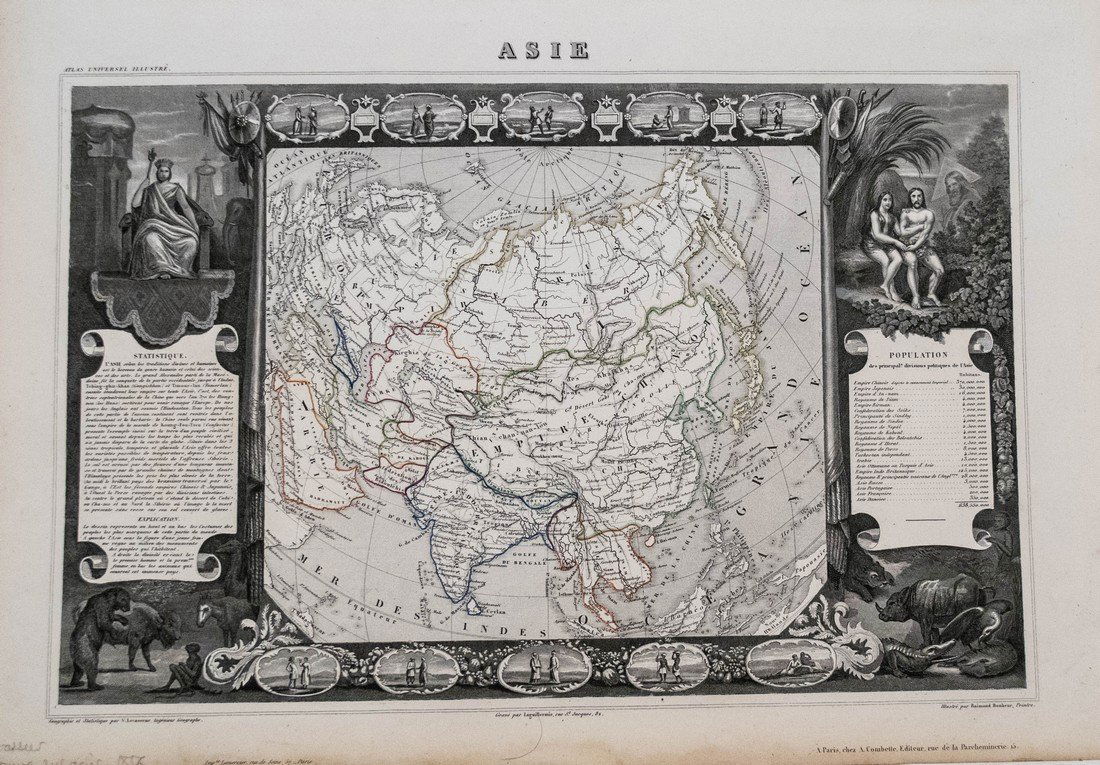 V. Levasseur: Map of Asia, 1850 (1 of 1)