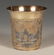 A Russian silver gilt and niello beaker, 1846