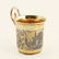 A Russian gilded silver & niello mini cup, Moscow, 1840 - 2