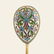 Russian gilded silver & cloisonne enamel demitasse