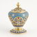 A Russian gilded silver & cloisonne enamel covered pot