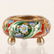 A Russian gilded silver & shaded cloisonne enamel salt