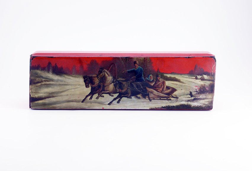 A Russian lacquer glove box, ca1890 (1 of 6)