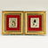 Wedding pair of Russian icons with gilded silver oklads