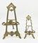 Two Continental gilt bronze easels