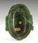 A carved jade mask in Pre-Columbian style - 2