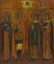 Russian Orthodox Icon of Five Selected Saints, 19th C - 2