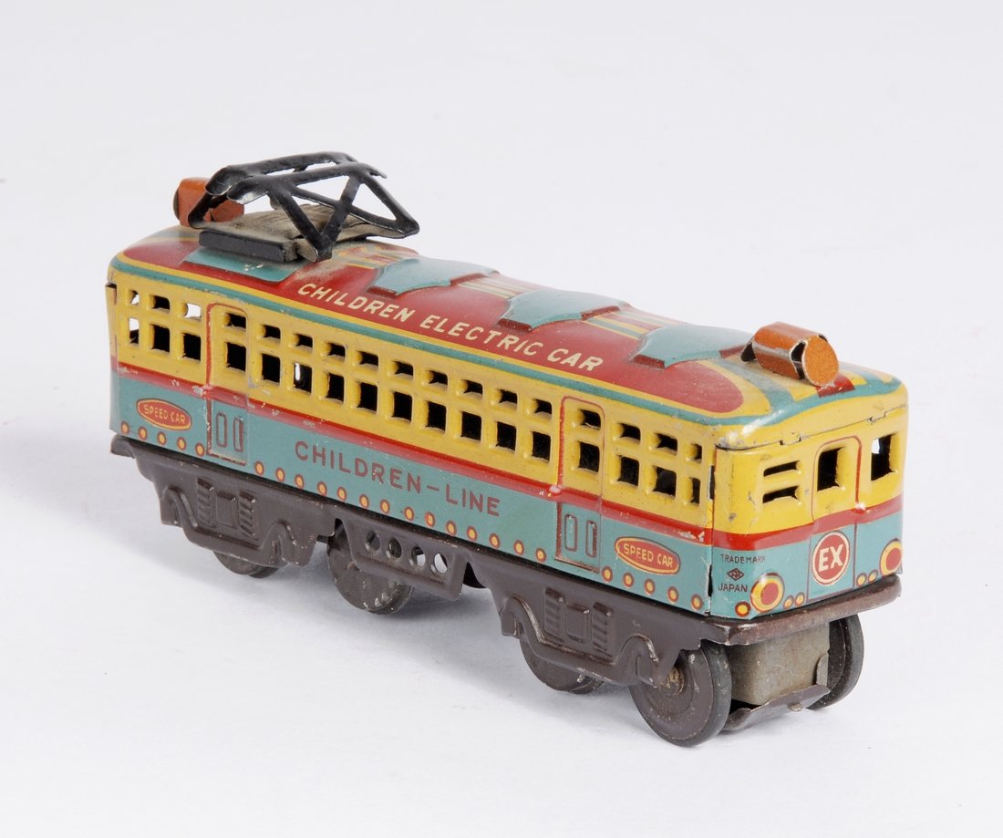 Children Electric Car Tin Litho Friction Toy (1 of 3)