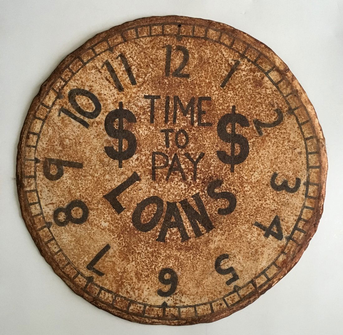 Early 20th C Pawn Shop Trade Sign (1 of 3)