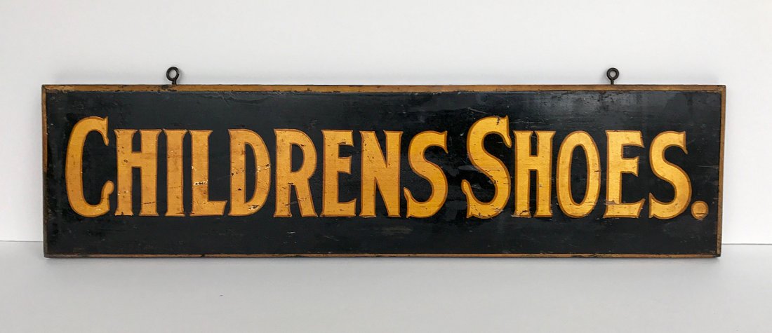 Childrens Shoes Store Sign, 1890 (1 of 1)