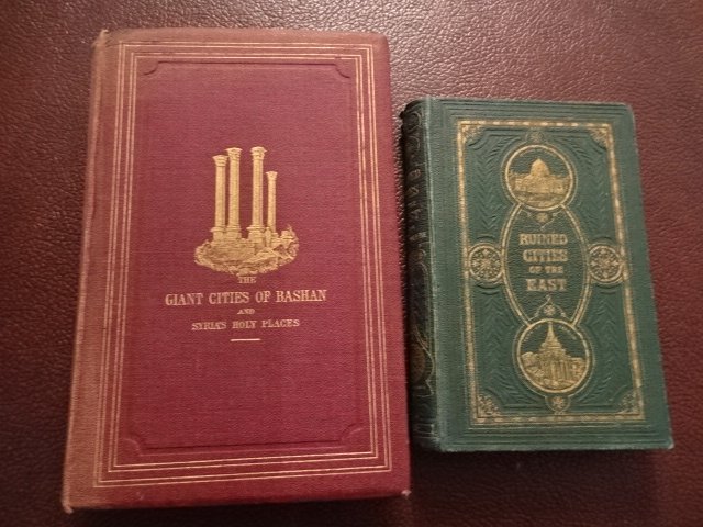 Ruined Cities of East Syria & Cities of Bashan, 1865: Book 1 Title: Ruined Cities of the East Author: Reverend Dr. Tweedie Printer: W. Nelson and Sons, London Date: 1863 Materials: Original green morocco binding, embossed, gold fore edges Size: 5 x 6.25 