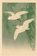 Ohara Koson: Egrets in Rain Near Willow Trees
