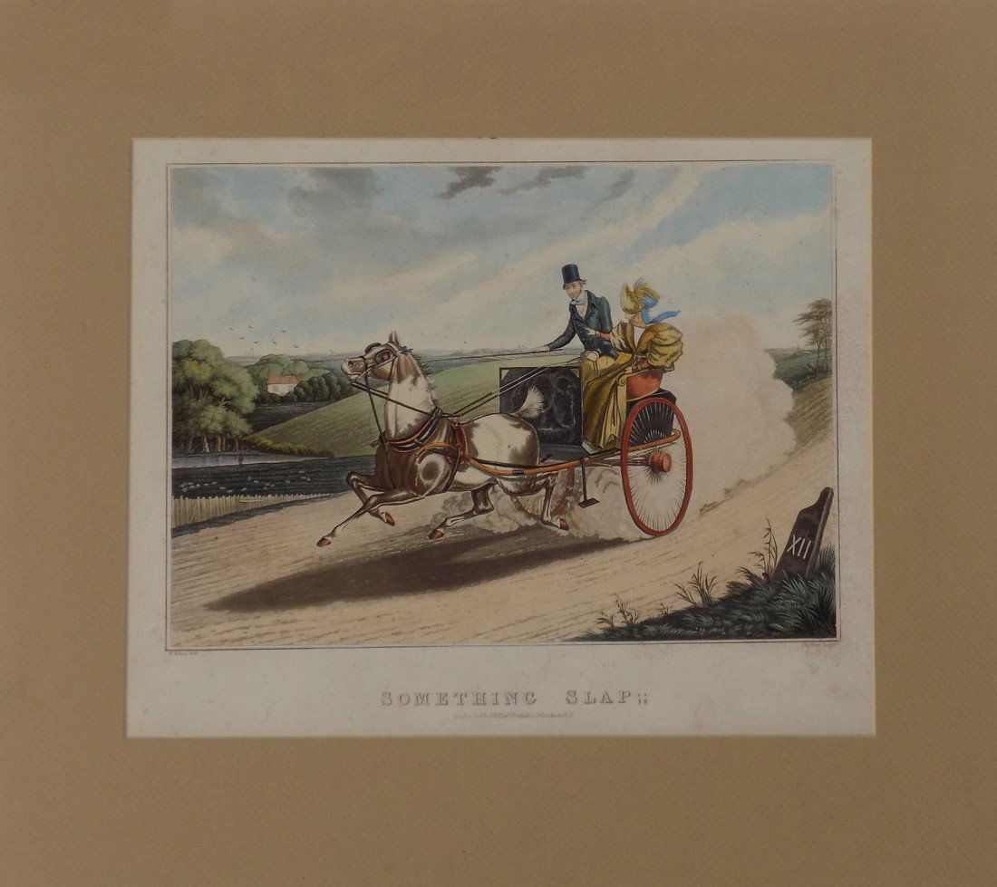 Henry Alken: Something Slap, 1830: Print: "Something Slap" Artist: Henry Alken Publisher: Lewis & Company, London, 1830 Medium: Original aquatint Size: 20 x 23 inches Henry Thomas Alken (1785-1851) was an English painter and engraver c