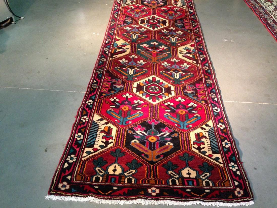 Persian Bakhtiari Hand Knotted Wool Runner 3x10 (1 of 7)