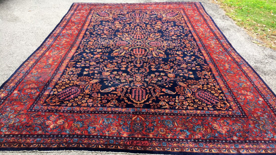 Rare Antique Persian Kashan Rug 10x15 - Signed (1 of 10)