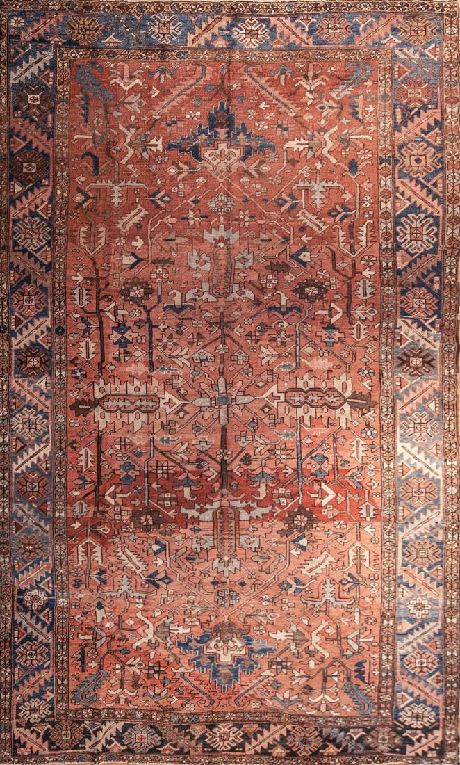 Large Antique Persian Heriz Rug 8x13 (1 of 4)