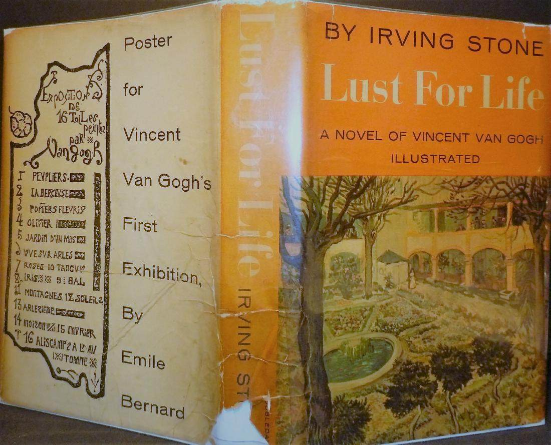 Lust for Life by Irving Stone, Signed: Book Title: Lust for Life Author: Irving Stone Publishing: New York Doubleday & Company 1937 Binding: Hardcover Signed By Irving Stone Irving Stone (1903-1989) was an American writer, chiefly known fo