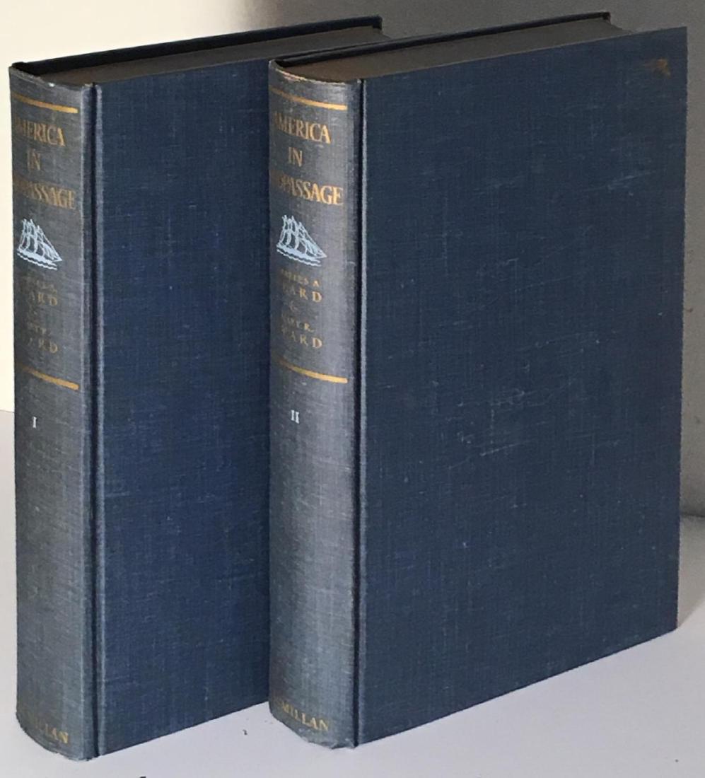 America in Midpassage by Charles & Mary Beard 2 Volumes: 2 Volumes: Book Title: America in Midpassage Authors: Charles & Mary Beard Publisher: Macmillan Publication Date: 1939 Binding: Hardcover Volume 1: 500 pages Volume 2: 977 pages Illustrated by Wilfred
