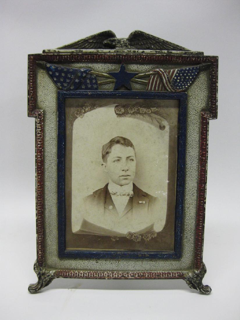 Patriotic Cast Iron Photo Frame (1 of 7)