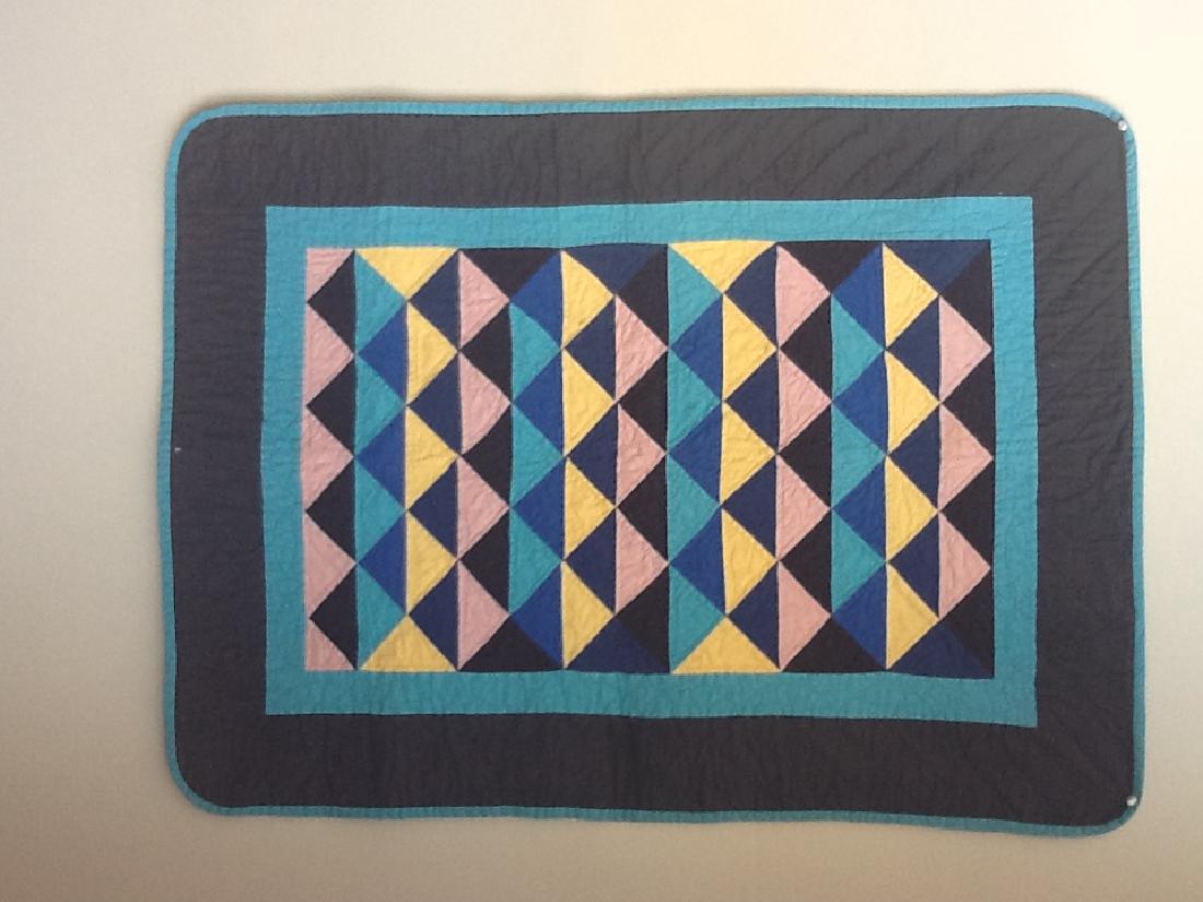 Amish Cotton Crib Quilt, 20th C (1 of 3)