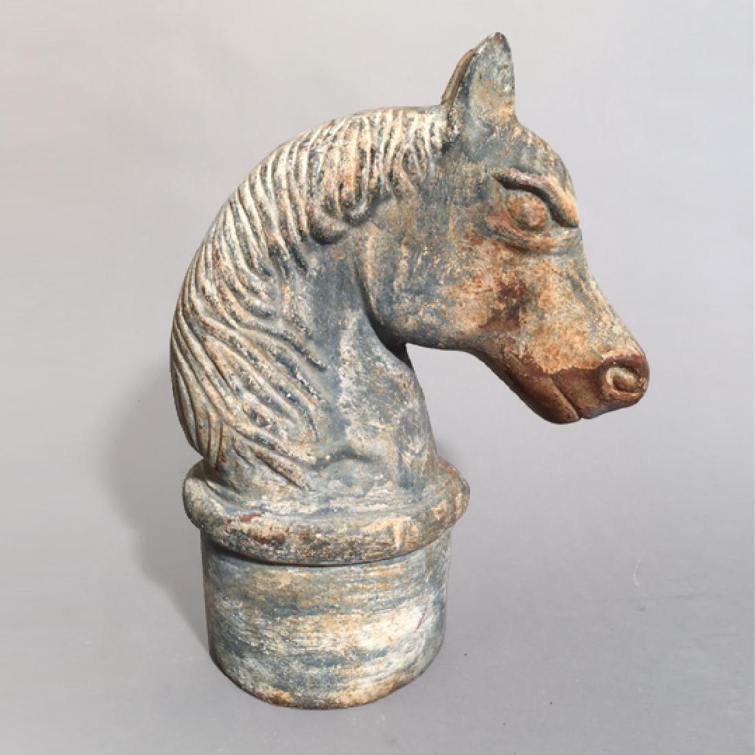 19th C Cast Iron Horse Head (1 of 3)