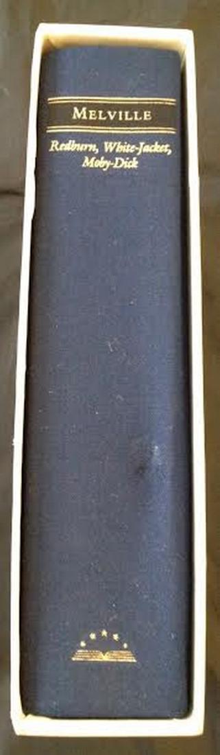 Herman Melville: Redburn, White-Jacket, Moby Dick: Book Title: Collection of Redburn, White-Jacket, and Moby Dick Author: Herman Melville Publisher: Library Of America Date: 1983 Herman Melville was an American novelist, short story writer, and poet o