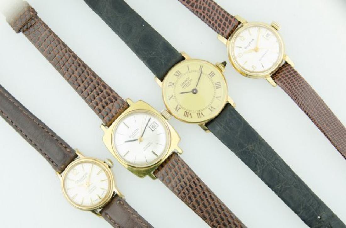4 Designer Ladies Wristwatches: Domestic: Free Shipping Item: 4 Designer Ladies Wristwatches 3 automatic, 1 manual wind Eldor, Bulova, Baume & Mercier and Marvin Eldor is a Swiss watchmaking company founded in 1921 Bulova was founde