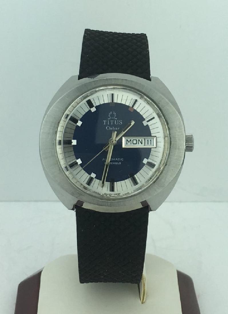 Titus Clebar Automatic Blue Dial Men's Watch (1 of 5)