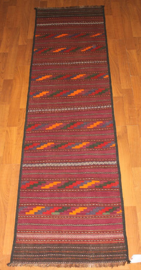 Tribal Flatweave Runner Rug 3x10 (1 of 6)