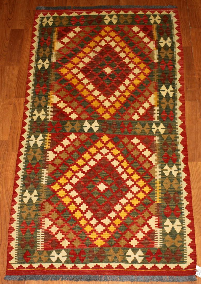 Tribal Kilim Wool Rug 3x6 (1 of 6)