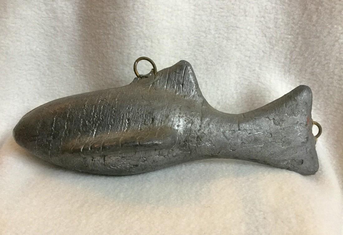 Solid Lead Fish Weight, c 1930 (1 of 5)