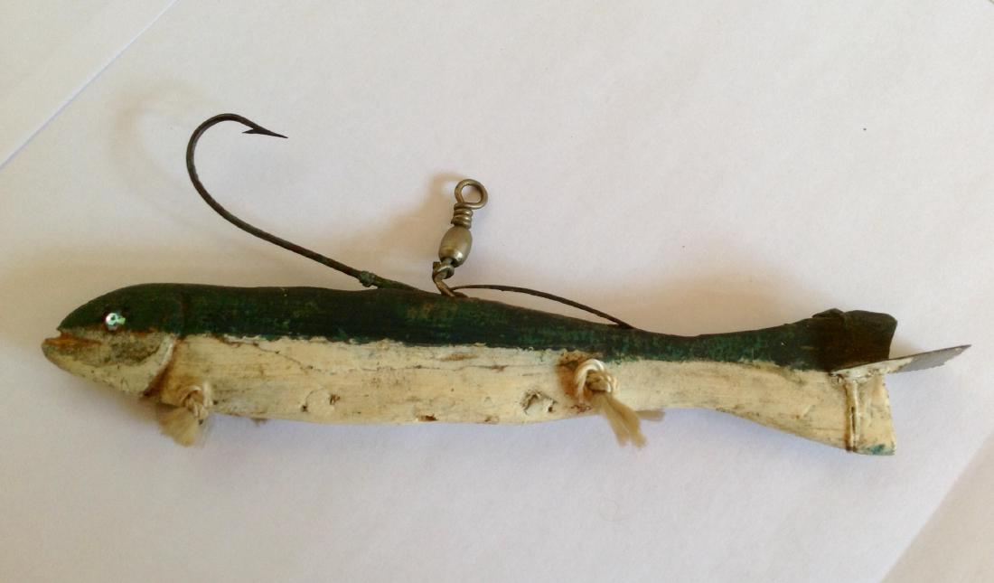 Homemade Ice Fishing Decoy, c 1930 (1 of 5)